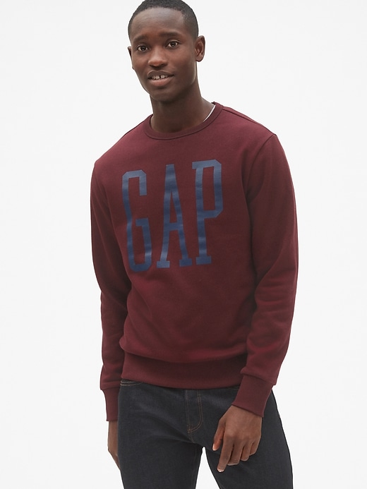 Red graphic crewneck cheap