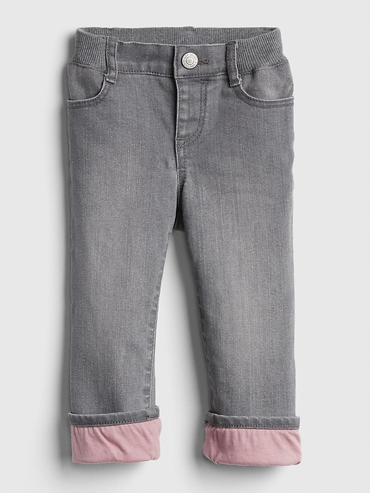 Image number 1 showing, Superdenim Lined Straight Jeans with Defendo