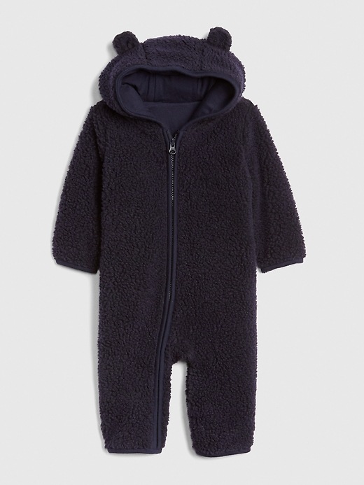 View large product image 1 of 1. Sherpa Hoodie One-Piece