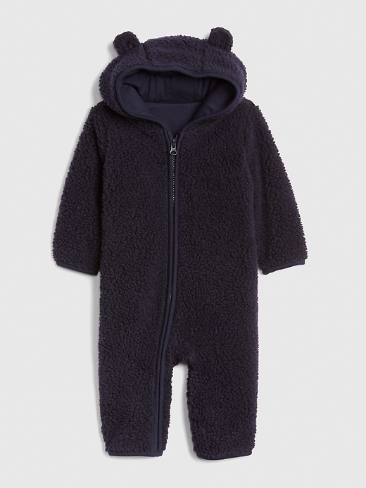 1 of 8 showing, with the color dark night of product Sherpa Hoodie One-Piece