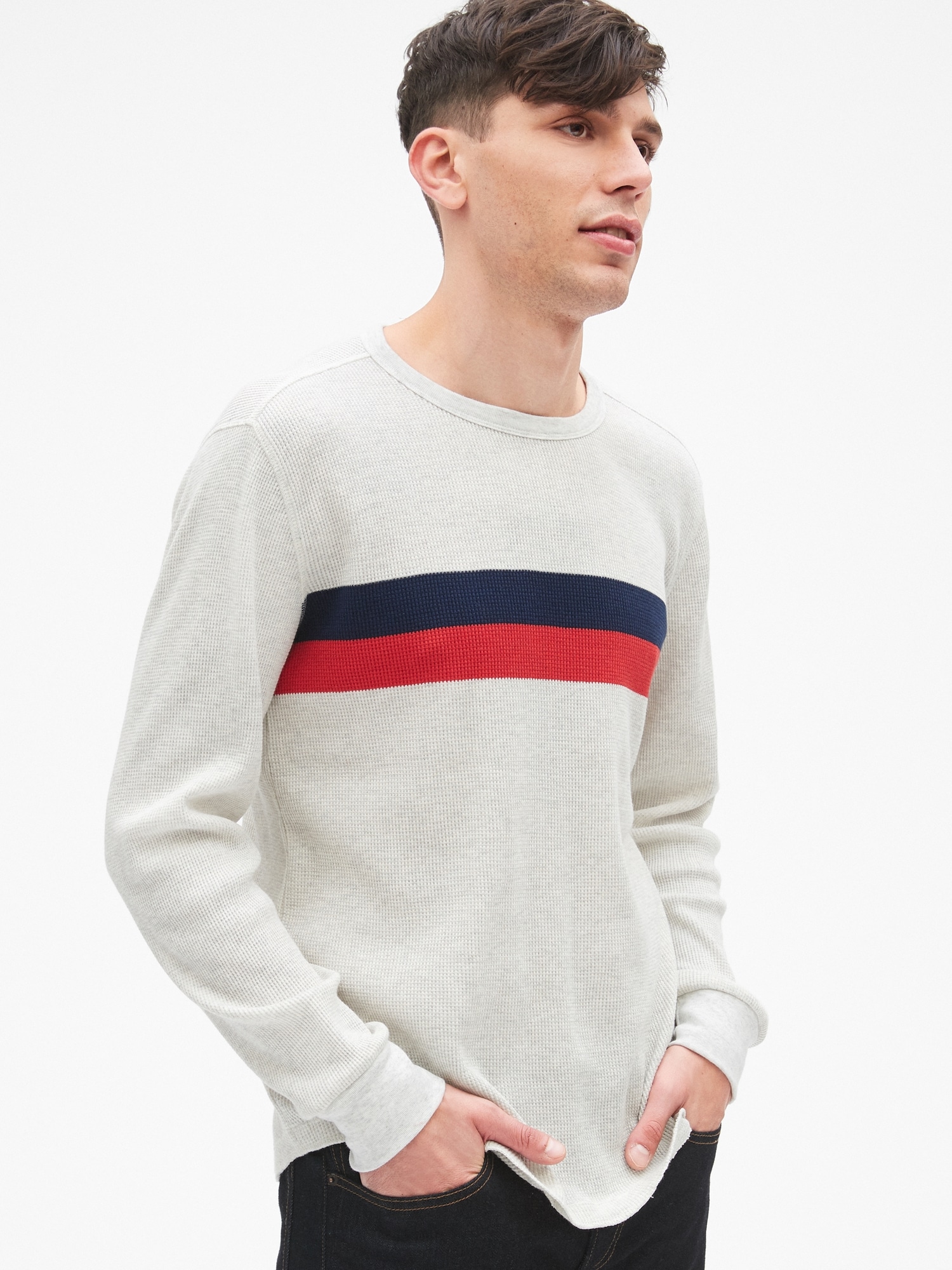 Gap waffle long best sale sleeve