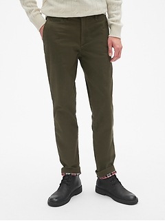 gap flannel lined khakis