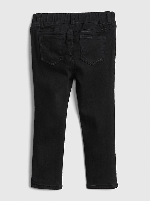 2 of 8 showing, with the color black wash/rustic of product Toddler Pull-On Jeggings