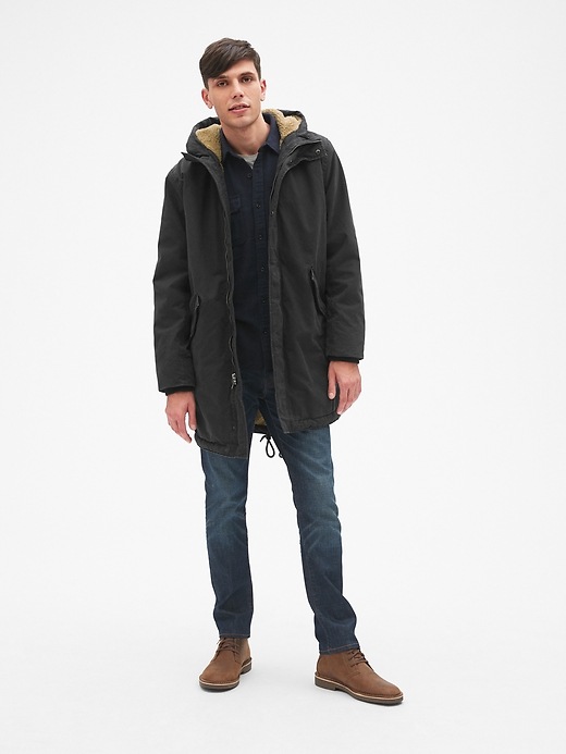 Image number 3 showing, Sherpa-Lined Fishtail Parka
