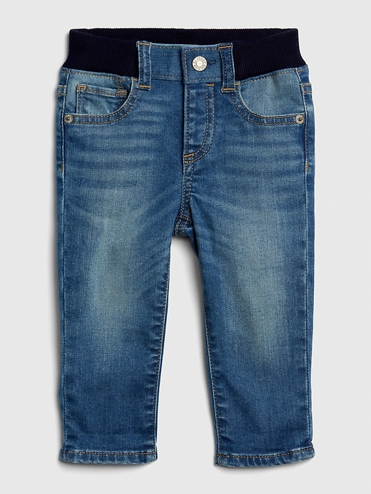 Image number 3 showing, Flannel-Lined Slim Jeans