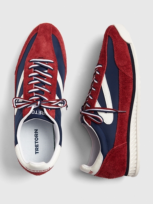 View large product image 2 of 3. Gap &#124 Tretorn&#174 Rawlins Retro Lace-Up Sneakers