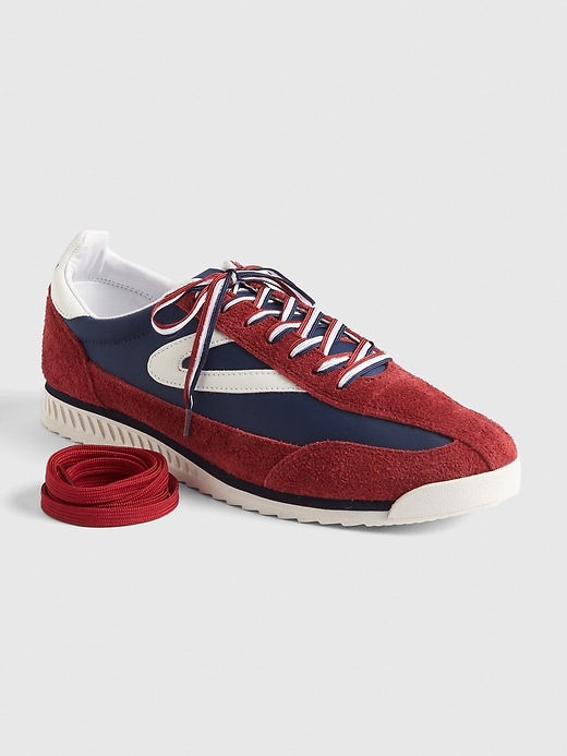 View large product image 1 of 3. Gap &#124 Tretorn&#174 Rawlins Retro Lace-Up Sneakers
