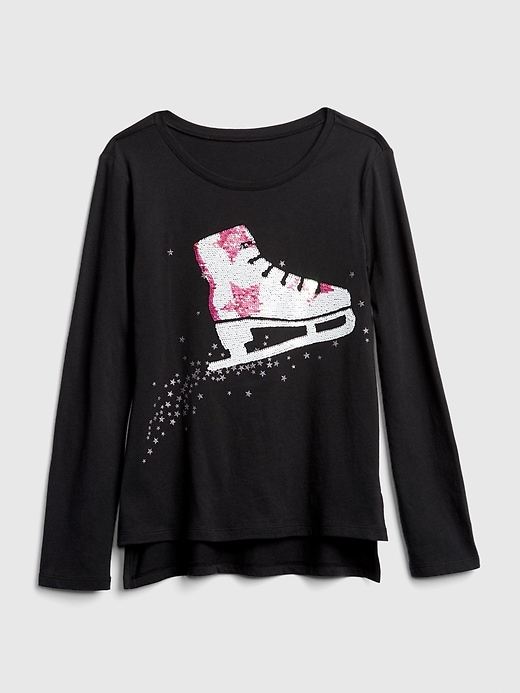 Image number 1 showing, Flippy Sequin Graphic T-Shirt