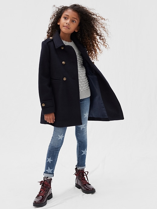 Image number 5 showing, Wool Double-Button Peacoat