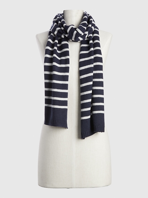 View large product image 2 of 2. Cozy Stripe Scarf