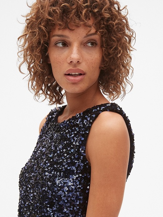 Image number 5 showing, Sleeveless Sequin Top