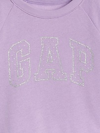 View large product image 3 of 3. Metallic Glitter Logo Sweatshirt