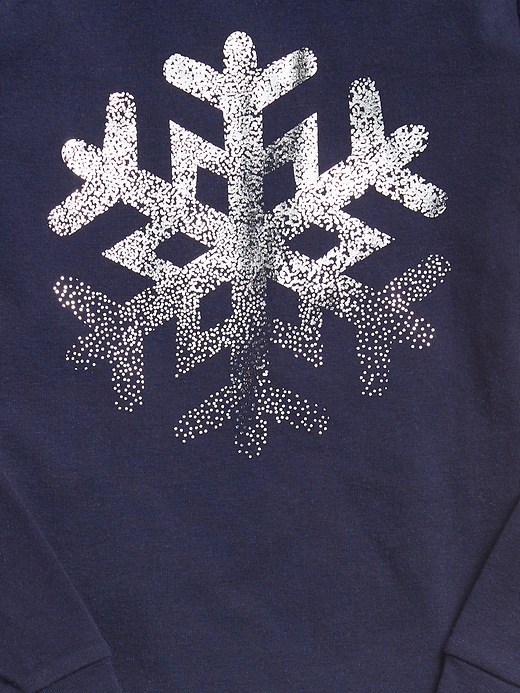 2 of 8 showing, with the color dark night of product Snowflake PJ Set