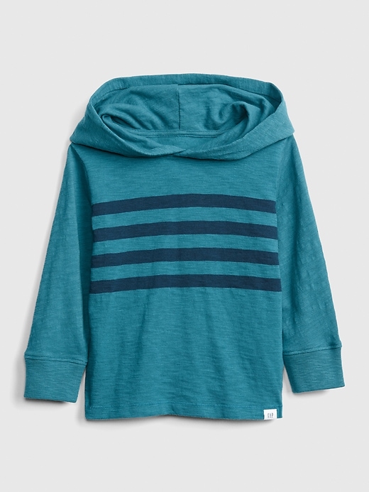 View large product image 1 of 1. Chest-Stripe Hoodie Sweatshirt