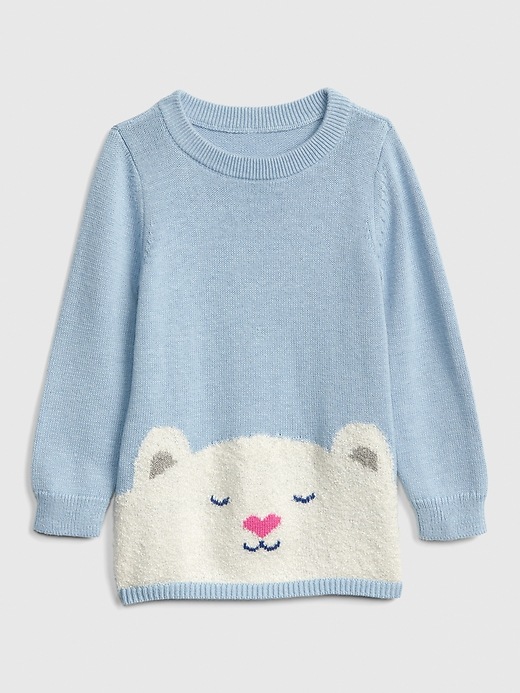 Image number 1 showing, Toddler Bear Graphic Sweater