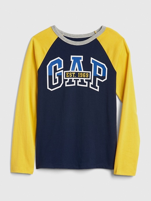 View large product image 1 of 1. Kids Gap Logo Baseball T-Shirt