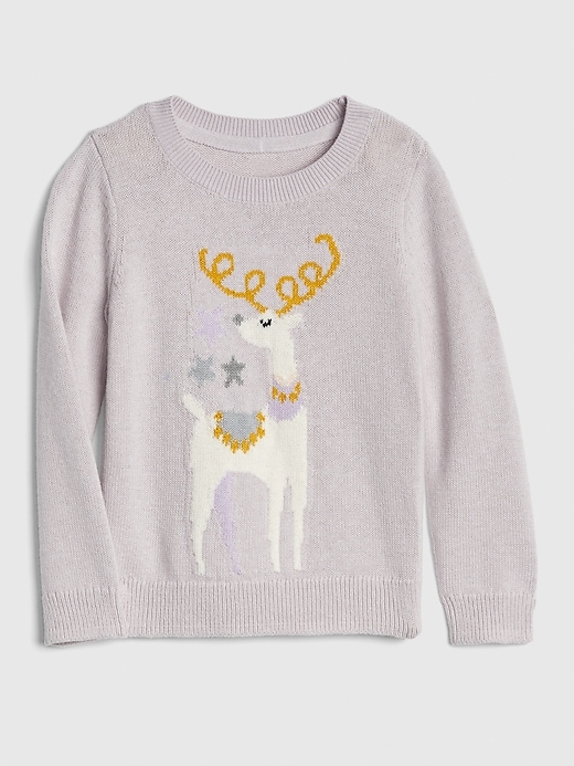 1 of 8 showing, with the color REINDEER of product Reindeer Crewneck Sweater