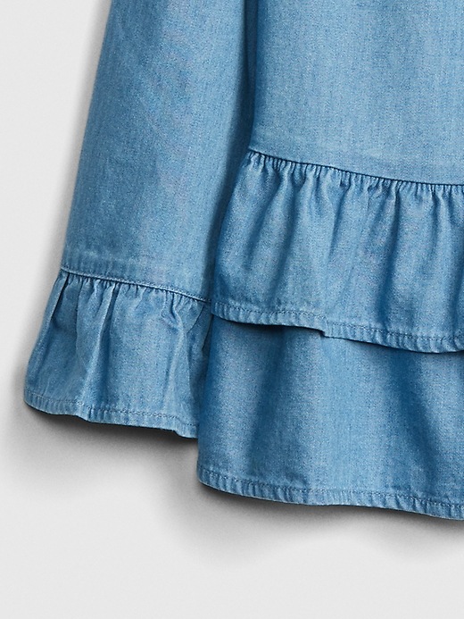 Image number 3 showing, Chambray Ruffle Top