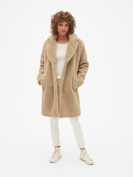 Image number 3 showing, Long Teddy Coat