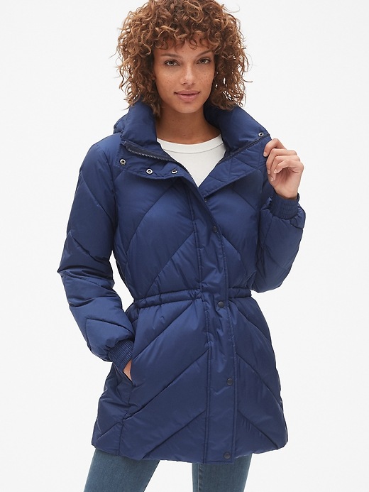 Image number 3 showing, ColdControl Elongated Puffer Jacket with Cinched-Waist