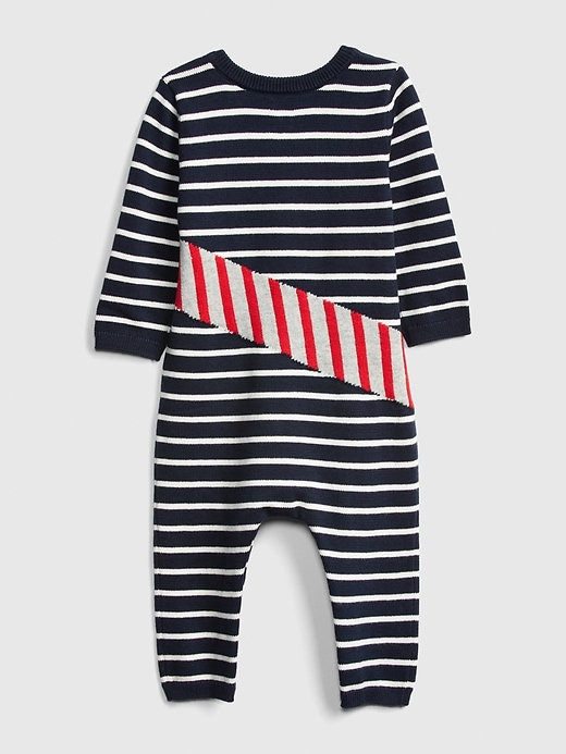2 of 8 showing, with the color dark night of product Baby Sweater One-Piece