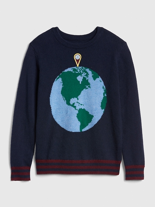 View large product image 1 of 1. Graphic Crewneck Sweater