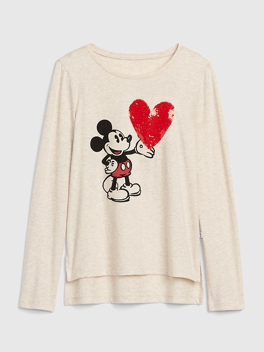 Image number 1 showing, GapKids &#124 Disney Mickey Mouse Flippy Sequin T-Shirt
