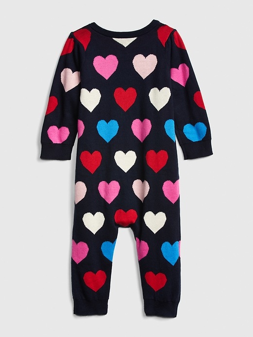 Image number 2 showing, Baby Heart Sweater One-Piece