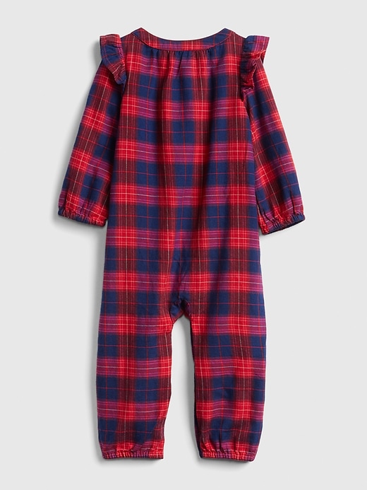 Image number 2 showing, Baby Plaid Ruffle One-Piece