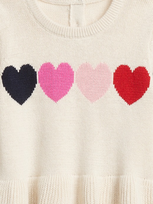 Image number 3 showing, Heart Peplum Sweater