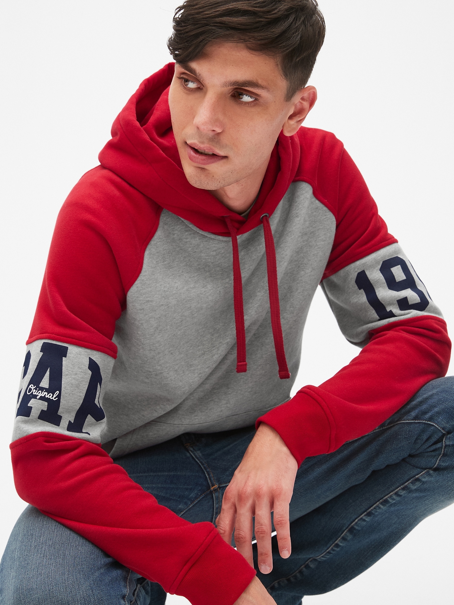 Gap Originals Colorblock Pullover Hoodie Gap