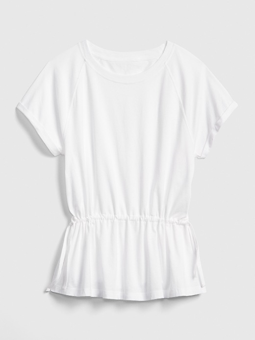 Image number 6 showing, Tie-Waist Short Sleeve Peplum T-Shirt