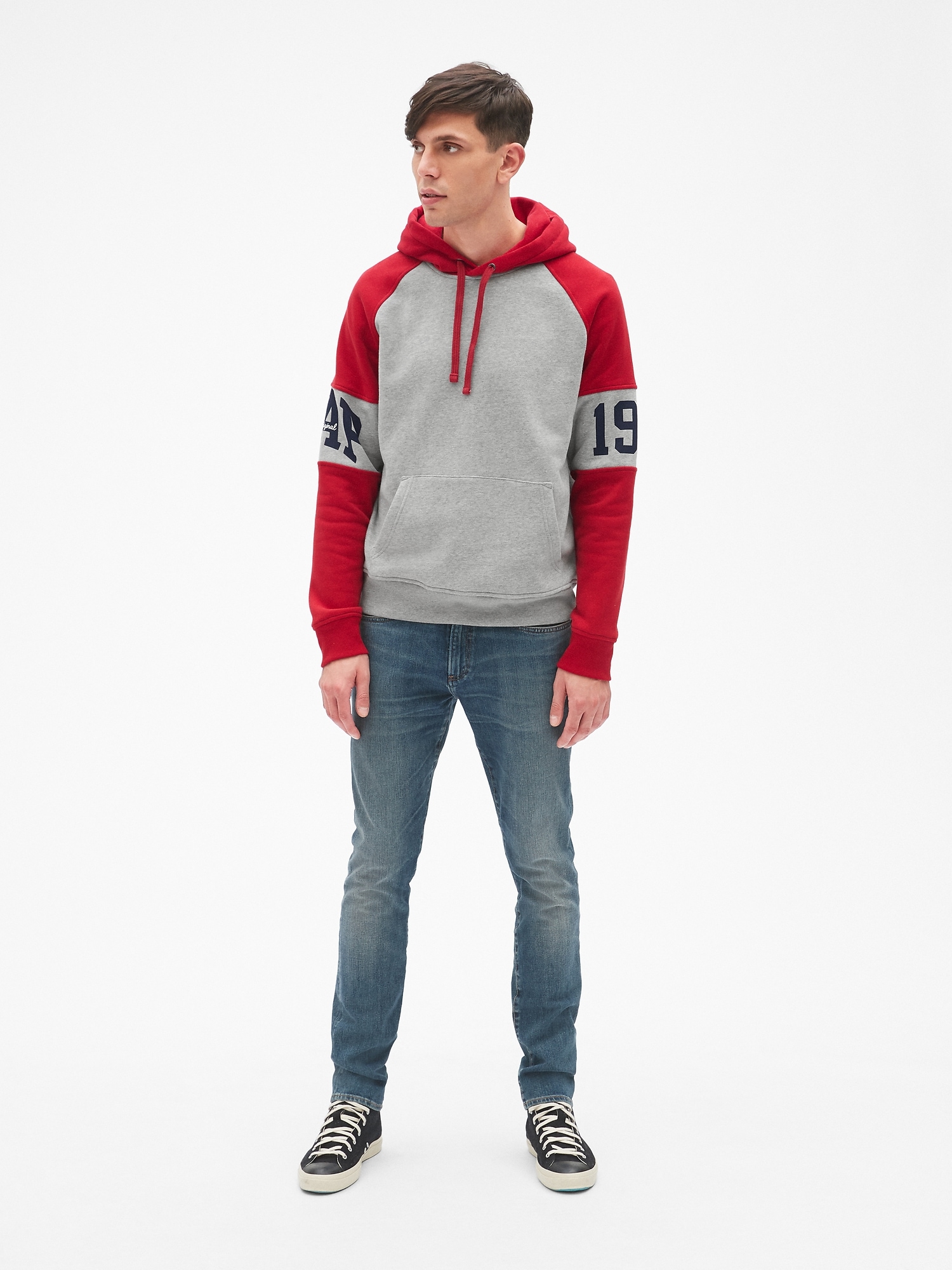 Gap Originals Colorblock Pullover Hoodie Gap
