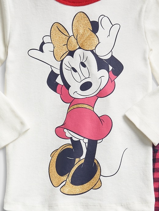 Image number 2 showing, babyGap &#124 Disney Minnie Mouse Flannel PJ Set