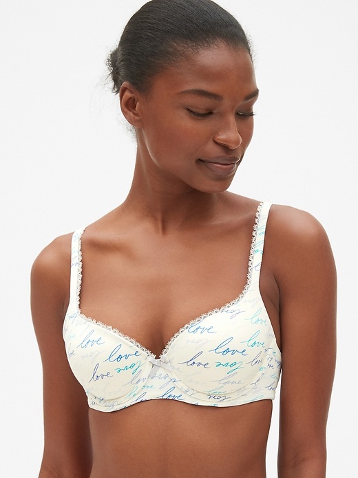View large product image 1 of 1. Live-In Pretty Demi Bra