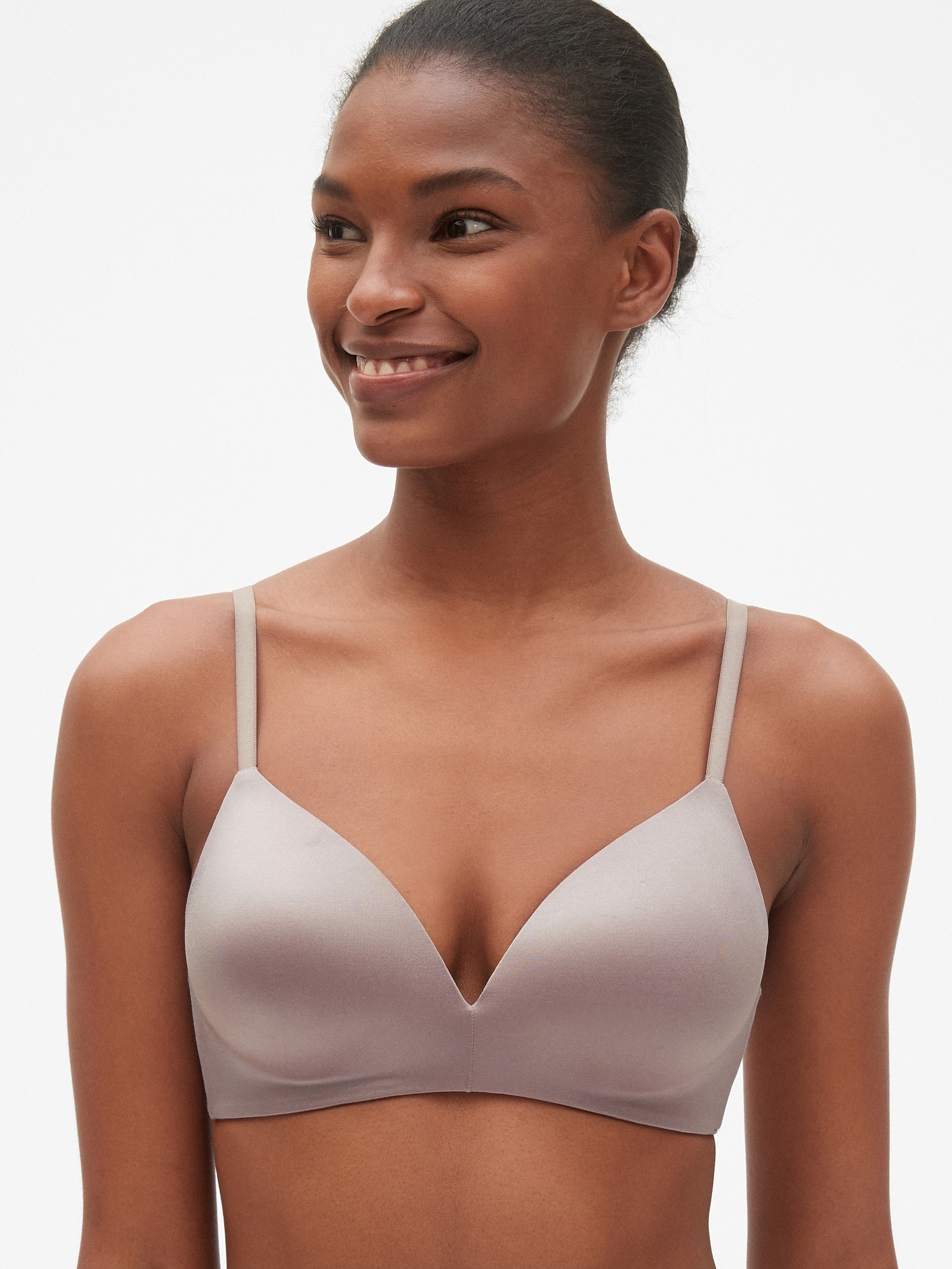 Everyday Smooth Wireless Bra with Lace-Trim