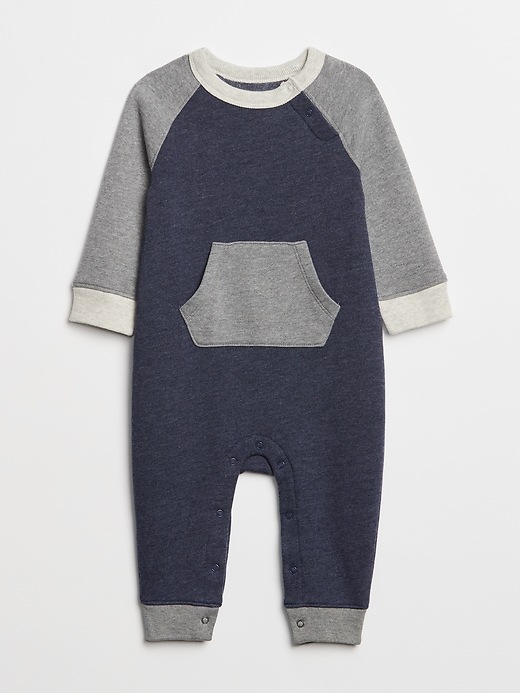 Image number 1 showing, Colorblock Raglan One-Piece
