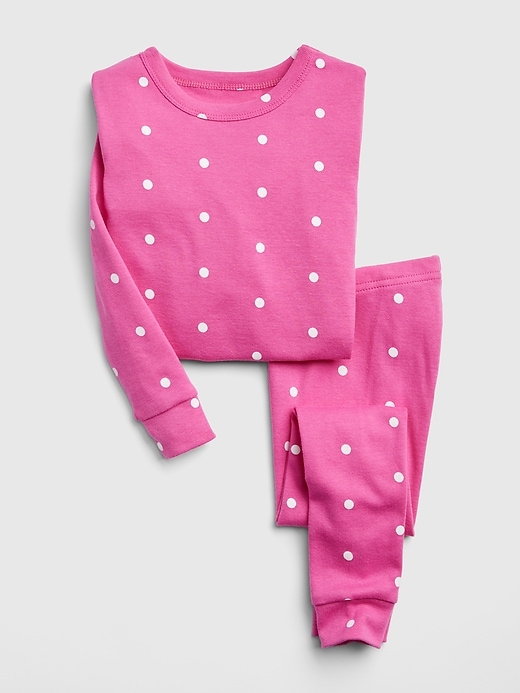 1 of 8 showing, with the color happy pink of product Dot PJ Set