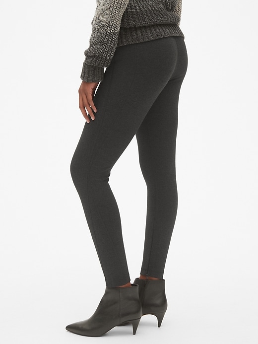 View large product image 1 of 1. Sculpt High Rise Ankle-Zip Leggings in Ponte