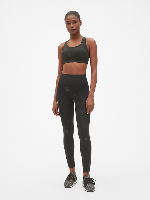 Image number 5 showing, GapFit High Rise Print Full Length Leggings in Sculpt Revolution