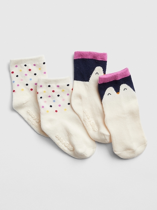 1 of 8 showing, with the color multi of product Penguin Crew Socks (2-Pack)