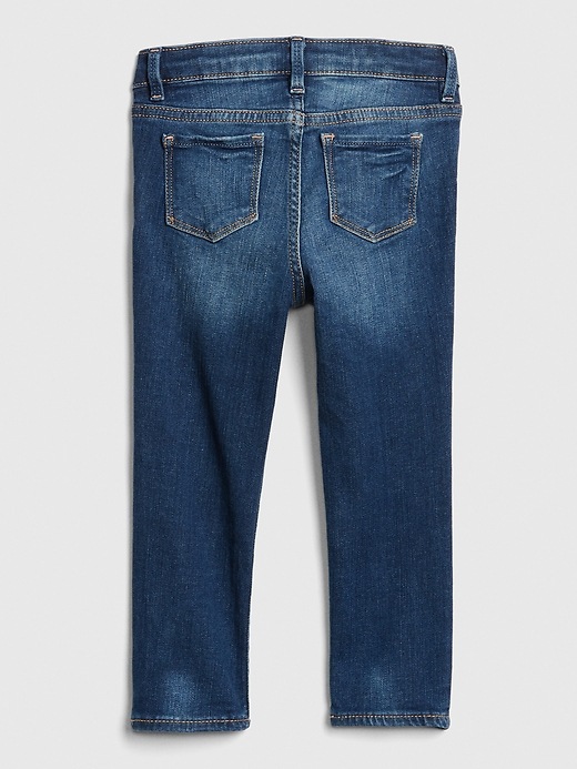 2 of 8 showing, with the color medium wash of product Toddler Skinny Jeans with Washwell™