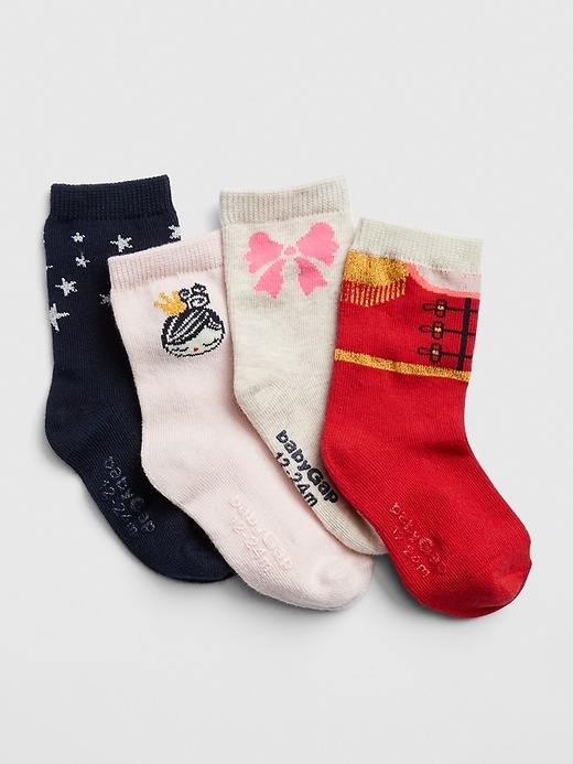 View large product image 1 of 1. Graphic Crew Socks (4-Pack)