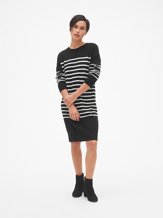 View large product image 1 of 1. Cozy Crewneck Sweater Dress