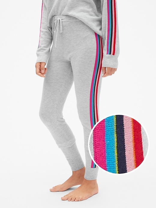 Image number 1 showing, Side Stripe Sweater Leggings