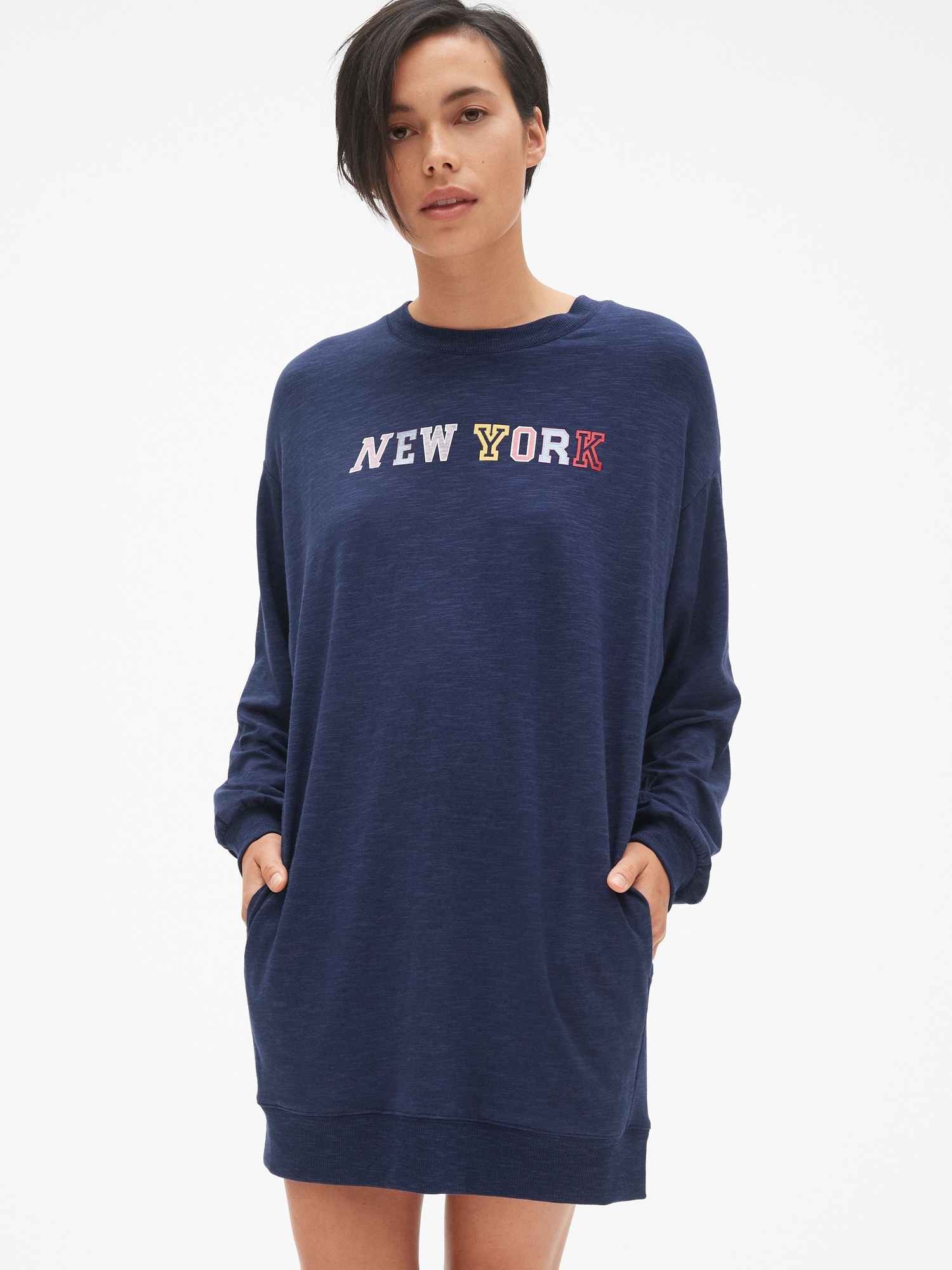 Graphic Sweatshirt Dress Gap