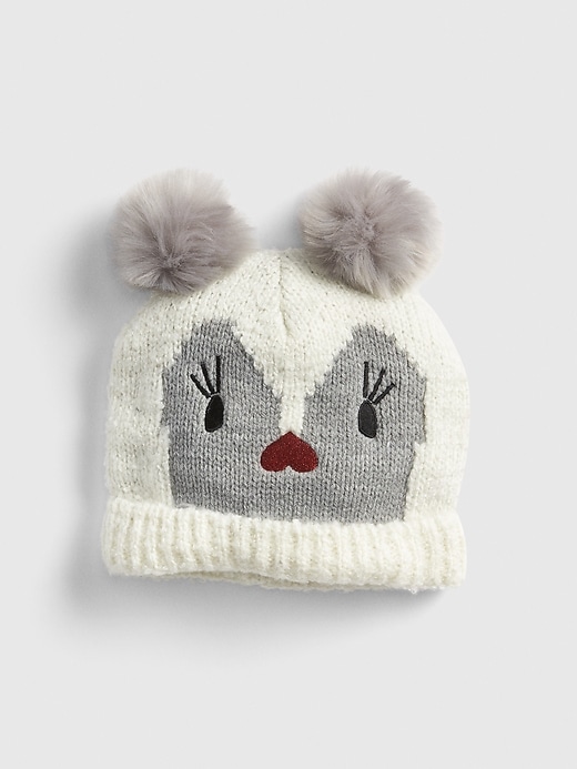 View large product image 1 of 1. Critter Pom Beanie