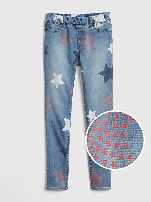 Image number 1 showing, Kids Star Jeggings with Stretch