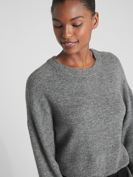 Image number 5 showing, Blouson Sleeve Pullover Sweater