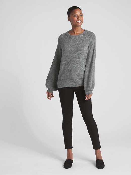 Image number 3 showing, Blouson Sleeve Pullover Sweater